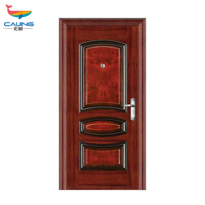 彩鲸(CAIJING)CJ-FDDK02防盗门安全门钢质家用门进户门大门别墅入户门 酒红色