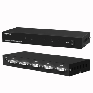 迈拓维矩MT-DV4H 高清dvi分配器1进4出一分四电脑显示器分屏器1080p