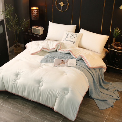 纯色6斤磨毛大豆纤维春秋被2.2*2.4m