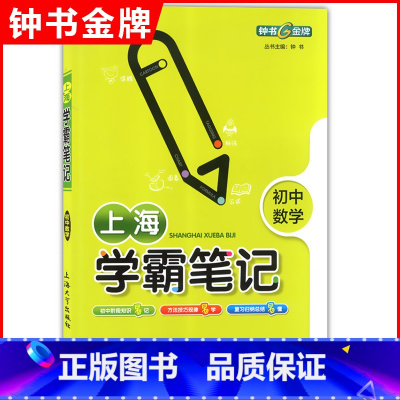 [正版]钟书金牌 上海学霸笔记 初中数学 789年级/七八九年级全彩通用版 中学生中考数学课外复习辅导资料 初中数学知