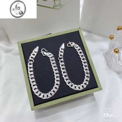 JiMi银银白金手链男女宝宝款999足银男孩子牛仔链周岁满月婴儿童礼物