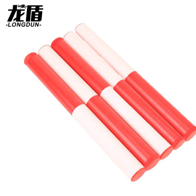 龙盾pvc接力棒pvc红白相间户外拓展训练体能用品(5个)