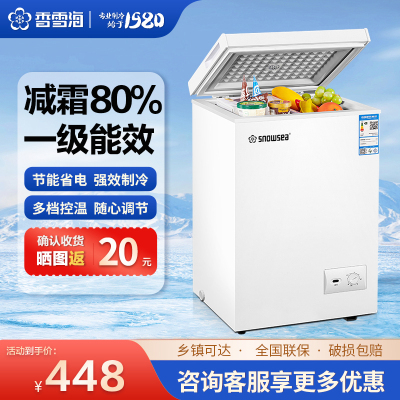 香雪海 冰柜家用减霜冷柜 冷藏柜 冷冻柜 冷藏冷冻可转换 冰柜小型家用BD/BC-82S148
