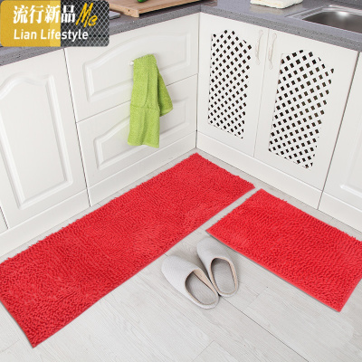厨房垫子长条防滑吸水防油家用可机洗卫生间口地垫脚垫厨房地垫 三维工匠地毯