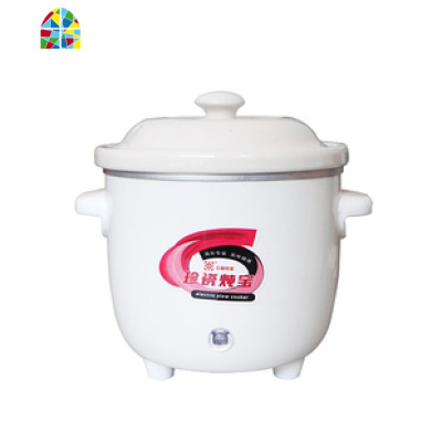 婴幼儿辅食电炖锅全自动煮粥钝锅小功率煲粥BB迷你电頓锅煮稀饭锅 FENGHOU 1.2升米白色(两年质保)