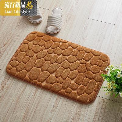 浴室口脚垫厨房小垫子吸水防滑可水洗进地垫洗手间卫生间垫 三维工匠地毯