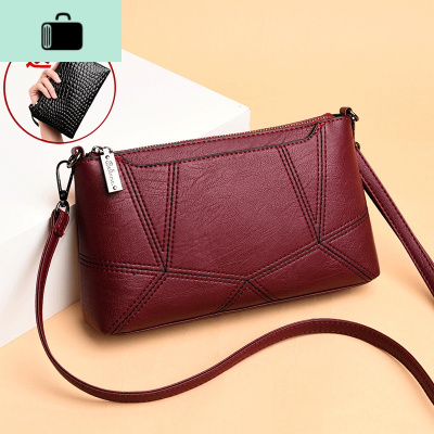 女包40-50岁妈妈包中老年人包包简约女款婆婆单肩斜挎软皮小方包NEW LAKE女斜挎包