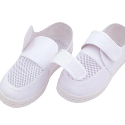 誉丰 YL-7111防静电鞋网面PVC软底舒适帆布魔术贴网眼鞋