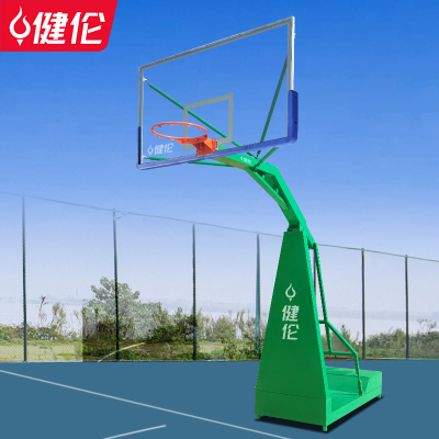 健伦加厚移动篮球架 成人标准户外三角凹箱篮球架