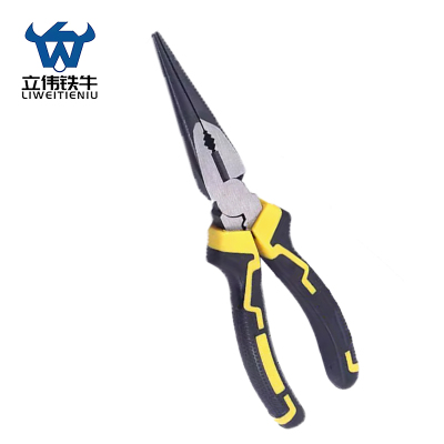 立伟铁牛偏心省力尖嘴钳6寸/把