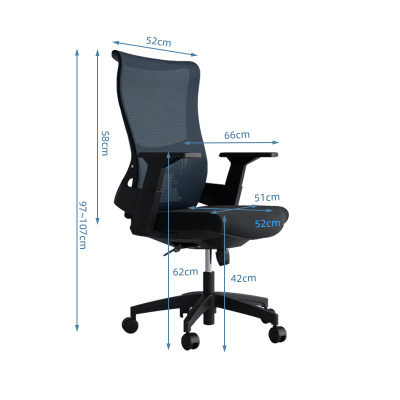 臻远ZY-6615 办公椅弓形椅电脑椅职员椅会议椅子家用网面椅靠背椅 黑胶
