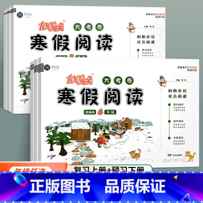 [一年级]寒假阅读 小学通用 [正版]2023版寒假阅读大考卷小学一二三四五六年级寒假衔接阅读理解小学语文寒假阅读上专项
