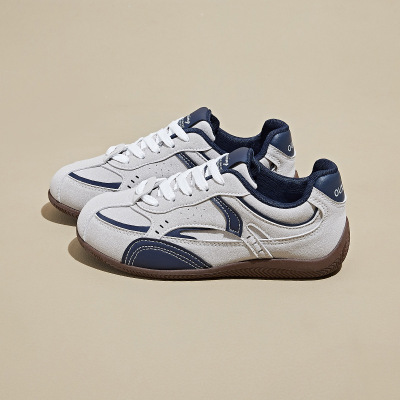 ins韩版德训小白鞋女秋季增高新款学生跑步运动休闲鞋_854