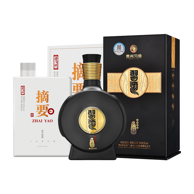 [特惠组合]习酒窖藏1988 500ml*1 金沙摘要(珍品版)500ml*1 组合装