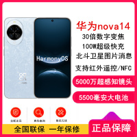 [全新]华为nova14 256GB 冰晶蓝 100W快充 5500毫安大电池 北斗卫星图片消息 双卡鸿蒙智能直面屏手机