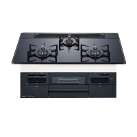 日本原装进口能率燃气灶fami23款嵌入式三眼灶煤气炉自动烤配防污烤盘天然气N3WT7RWAP1C