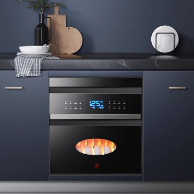 志高消毒柜家用小型厨房镶嵌入式碗筷柜100L三层二星级紫外线烘干标配①⓪⓪升两层高温