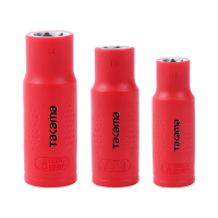 高松(takama)绝缘加长套筒头(vde耐压1000V 10mm3/8方系列)8mm v538008/1个