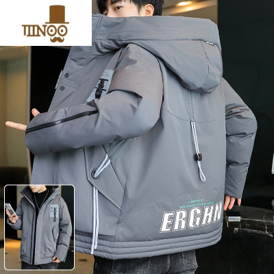 YANXU冬季外套男连帽潮牌宽松休闲棉服男款加厚保暖棉衣冬装棉袄子衣服