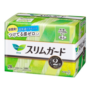 进口花王乐而雅卫生巾零触感超薄护翼日用姨妈巾20.5cm_28片