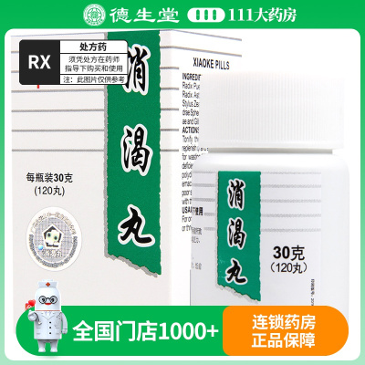 中一牌 消渴丸 120丸/盒