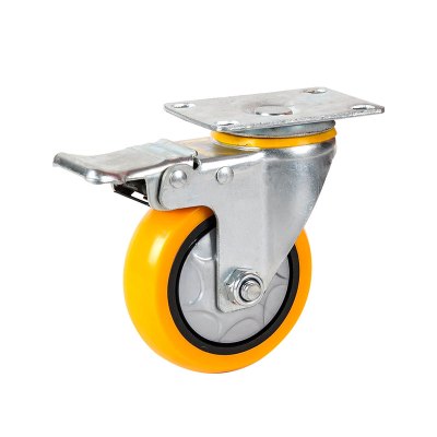 豫众诺 脚轮 4寸刹车轮 个