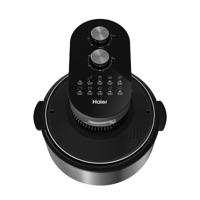 海尔(Haier)空气炸锅家用4.5升大容量多功能无油烟电炸锅 360°热风循环双旋钮精准控温HA-M45DKS