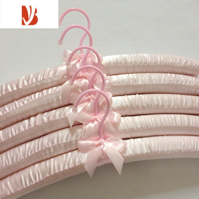 三维工匠40cm包布衣架布艺衣服挂海绵软晾衣架衣撑子挂衣架