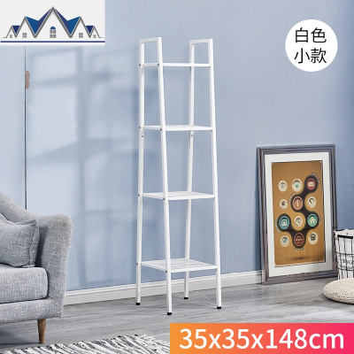 置物架厨房收纳架多层铁艺书架落地客厅卧室省空间置地式阳台花架 三维工匠