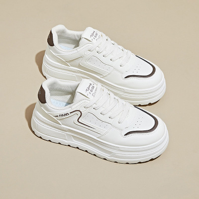 秋季小白鞋新款韩版ins潮女学生厚底增高板鞋休闲鞋街拍