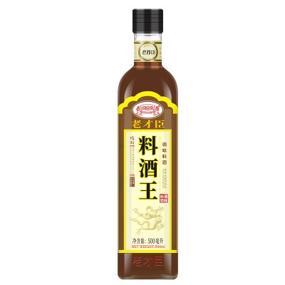 老才臣(LAOCAICHEN) 料酒王500ml装 去腥解膻桶装量贩装调味