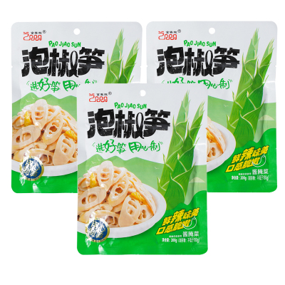 富春龙即食泡椒笋200g*3袋装 脆爽可口