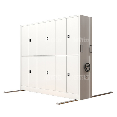 洛泰远 手摇密集架移动档案柜钢制轨道密集柜 一列3组