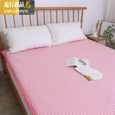 夏季冰丝凉席空调软席子垫可水洗1.2米夏天家用床裙防滑儿童单席 三维工匠凉席/凉枕
