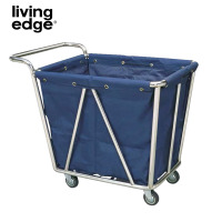 栎捷时(LIVING EDGE)长方形加厚8管布草车 拆装款 90*65*80CM 承重150KG(计量单位:件)