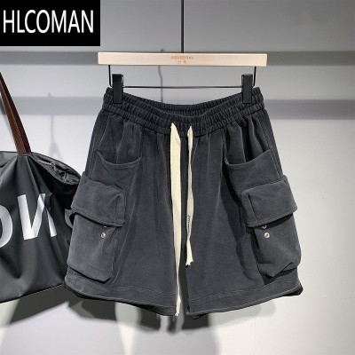 HLCOMAN潮牌时尚立体大口袋工装短裤男士夏季新款潮流百搭宽松休闲五分裤