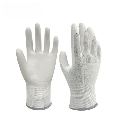 工亿品浸胶涂层手套白色PU手套GYP-S003(包)