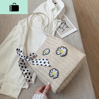 小雏菊仙女包包2020流行新款潮夏天休闲水桶编包单肩斜挎包韩版NEW LAKE女士单肩包