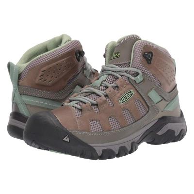 KEEN女款登山鞋透气防水耐磨中帮徒步鞋户外运动鞋增高款