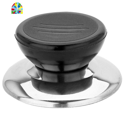 锅盖头可替换通用锅盖子防烫手柄锅盖帽配件不锈钢可立把手 FENGHOU M款小孔通用(买2送1)