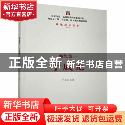 正版 廉能第一于成龙 王振川著 北岳文艺出版社 9787537845861 书