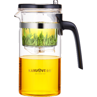 KAMJOVE/金灶 TP-165 全过滤飘逸杯 可拆茶道杯 高硼硅玻璃茶壶耐高温 耐热玻璃泡茶壶 带内胆茶壶 玻璃茶具