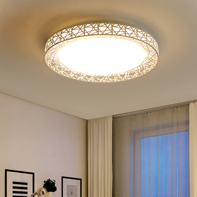 如华福禄LED吸顶灯圆形卧室灯现代简约大气客厅灯过道走廊儿童房阳台灯具