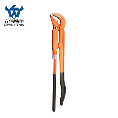 立伟铁牛45钢鹰嘴管钳45°1.5寸/把