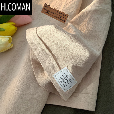 HLCOMAN新中式国风棉麻短袖t恤男士夏季新款潮流潮牌宽松大码男生上衣服