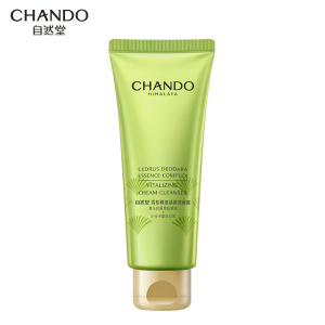 (CHANDO)自然堂洗面奶 雪松精油活颜洗颜霜150g 深层清洁
