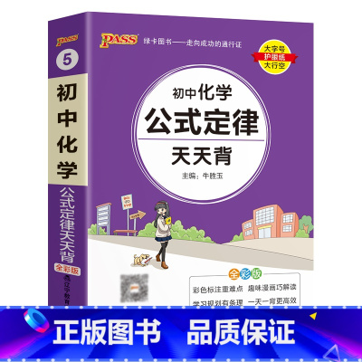 化学 初中通用 [正版]2023新版初中化学公式定律天天背九年级基础知识手册核心考点大全中考备考复习资料掌中宝口袋书pa