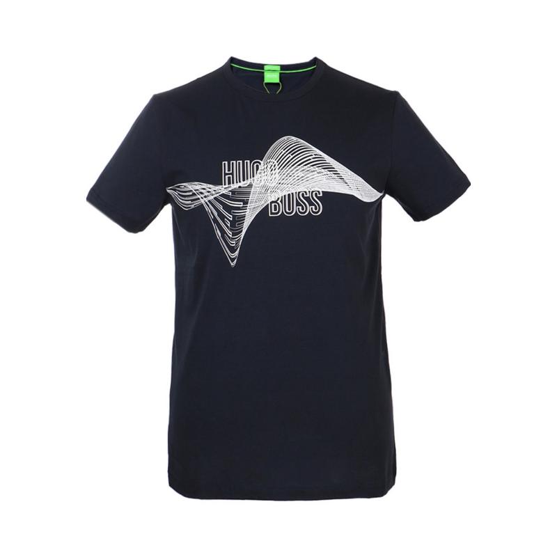 Hugo boss奢侈品服饰男徽标细节T恤 TEE250329029-410 七夕情人节礼物