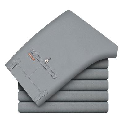 金盾(KIN DON)休闲裤男冬季厚款宽松直筒商务西裤秋冬款弹力长裤子