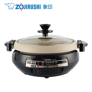 象印(ZO JIRUSHI)电热火锅烤肉鸳鸯锅两用家用多功能锅多用途锅大容量电锅煎烤电煮锅EP-PVH30C